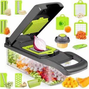 16-In-1 Vegetable Chopper, Professional Onion Chopper, Multi-Functional Food Cho